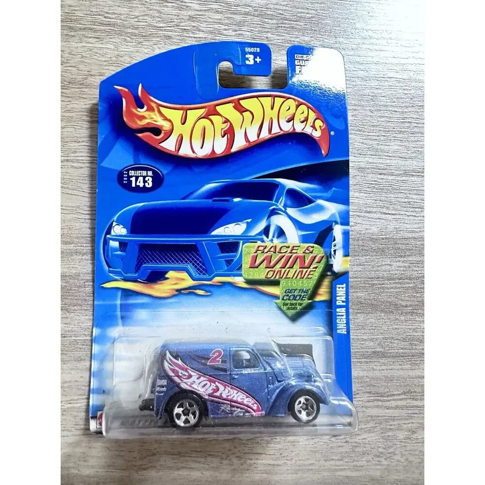 2002 Hot Wheels Anglia Panel #143 Truck Blue Card Mainline Series Blue New H61